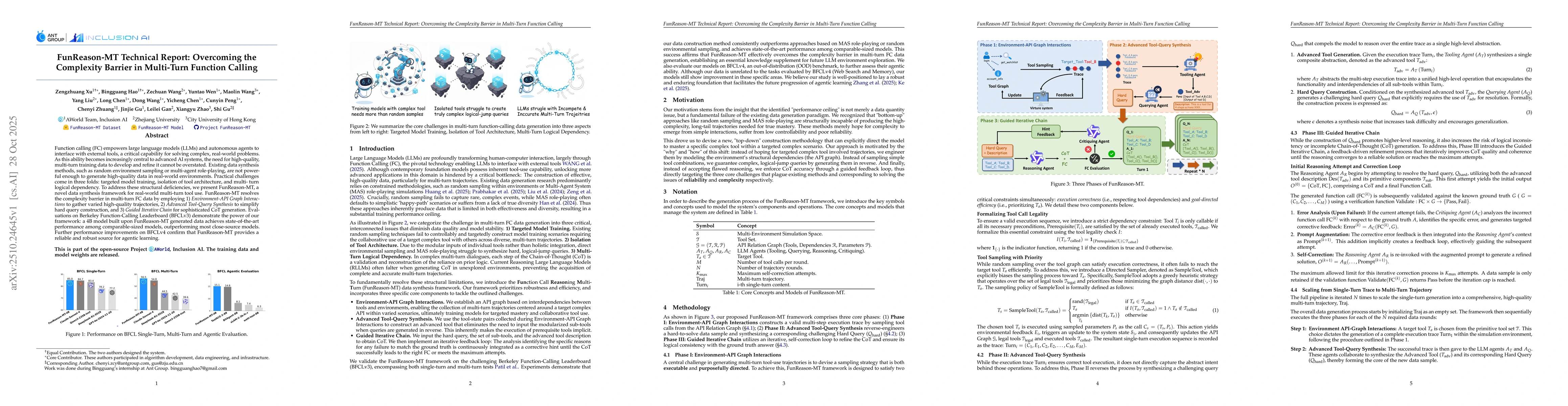 Thumbnail for FunReason-MT Technical Report: Overcoming the Complexity Barrier in
  Multi-Turn Function Calling