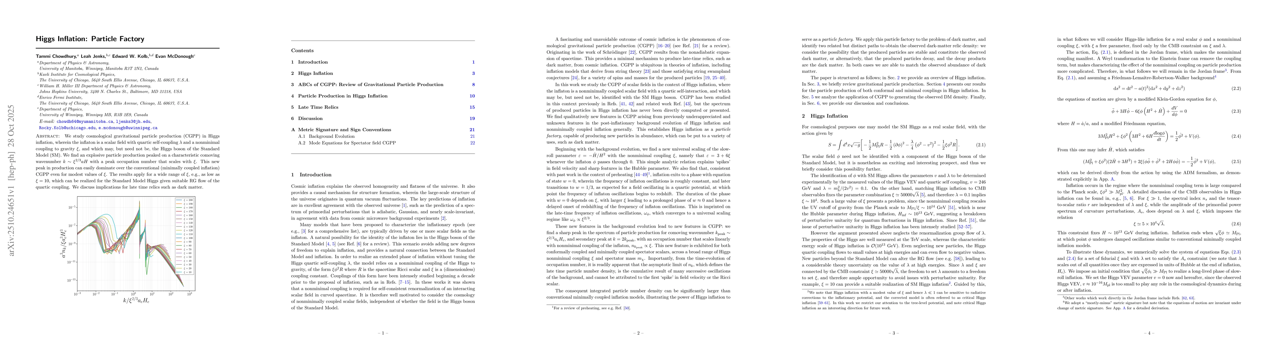 Thumbnail for Higgs Inflation: Particle Factory