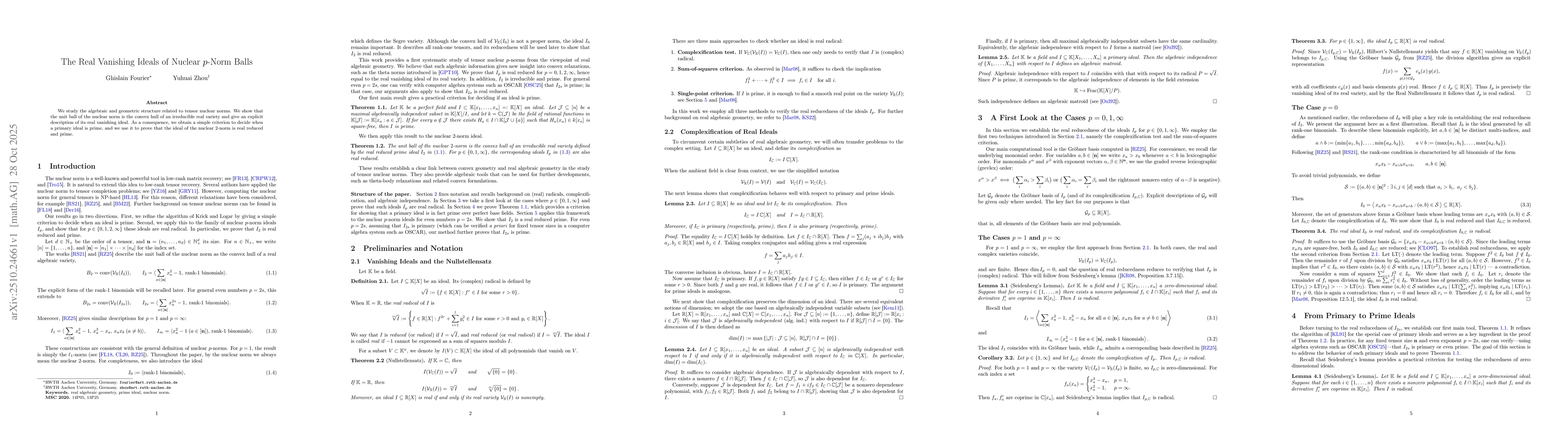 Thumbnail for The Real Vanishing Ideals of Nuclear p-Norm Balls