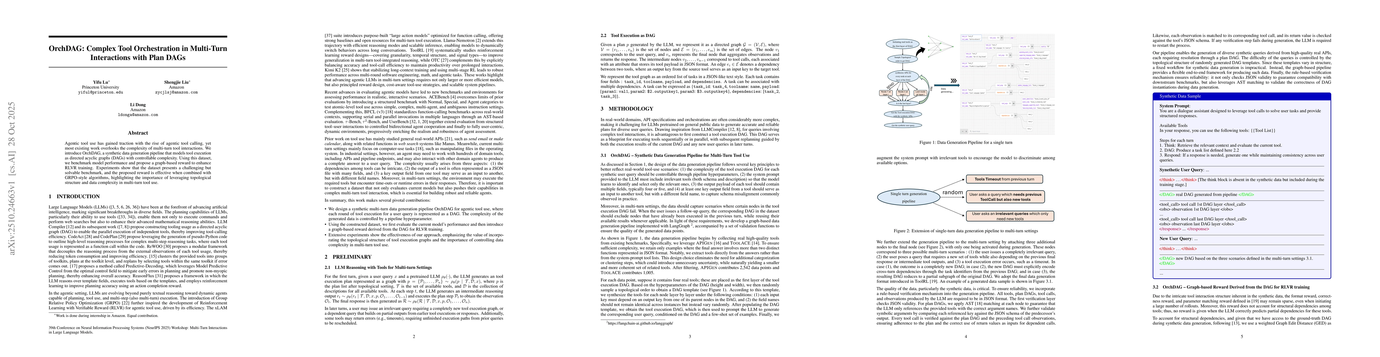 Thumbnail for OrchDAG: Complex Tool Orchestration in Multi-Turn Interactions with Plan
  DAGs