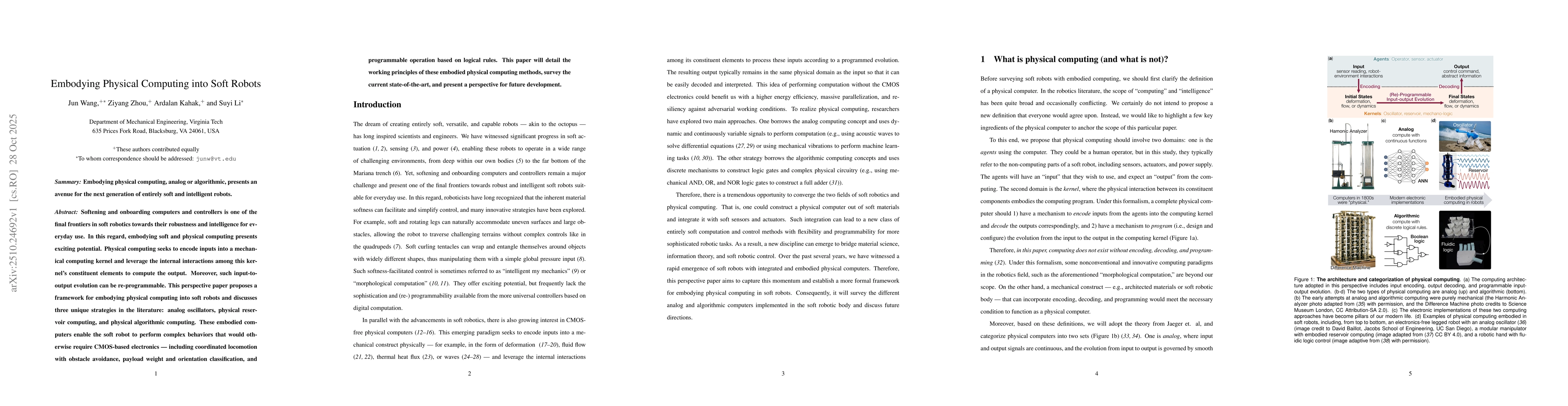 Thumbnail for Embodying Physical Computing into Soft Robots