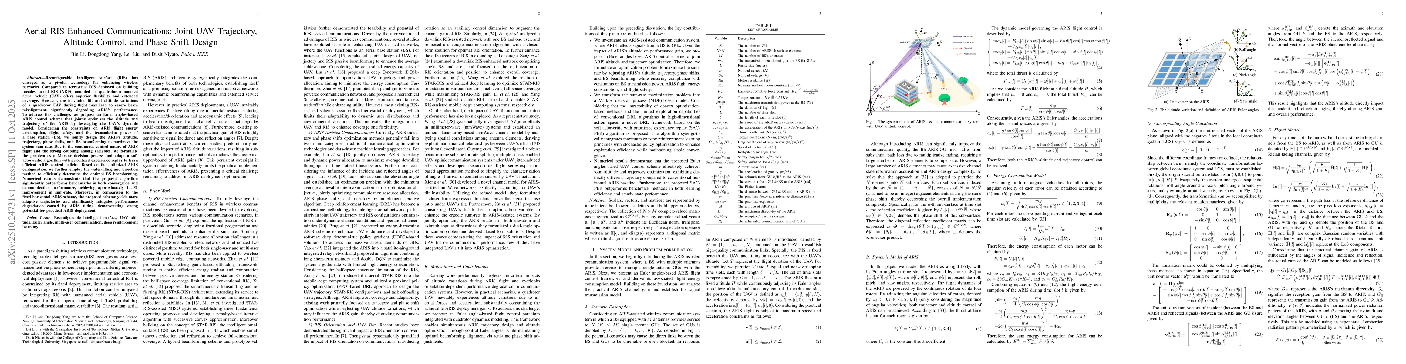 Thumbnail for Aerial RIS-Enhanced Communications: Joint UAV Trajectory, Altitude
  Control, and Phase Shift Design