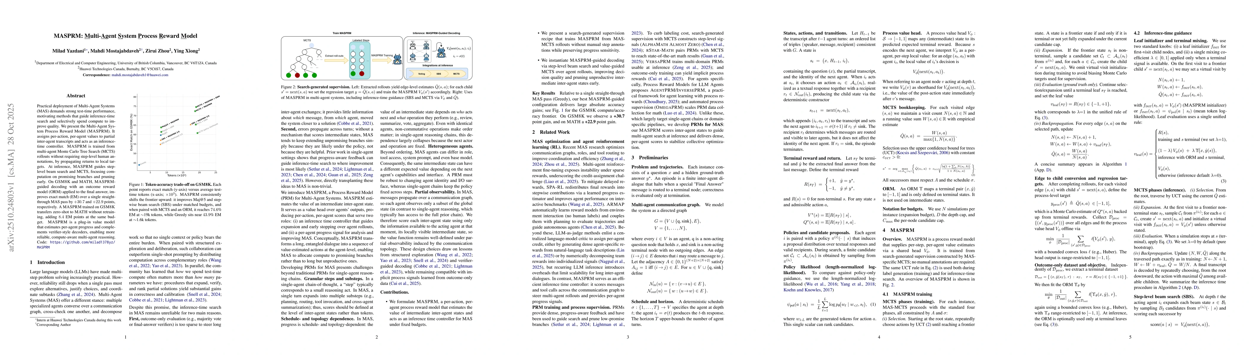 Thumbnail for MASPRM: Multi-Agent System Process Reward Model
