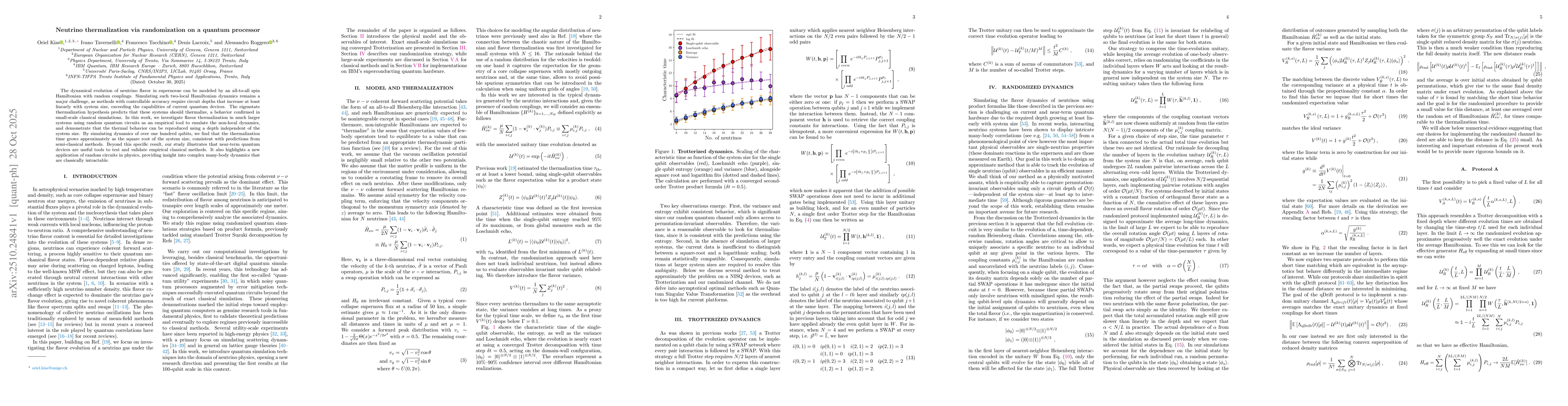Thumbnail for Neutrino thermalization via randomization on a quantum processor