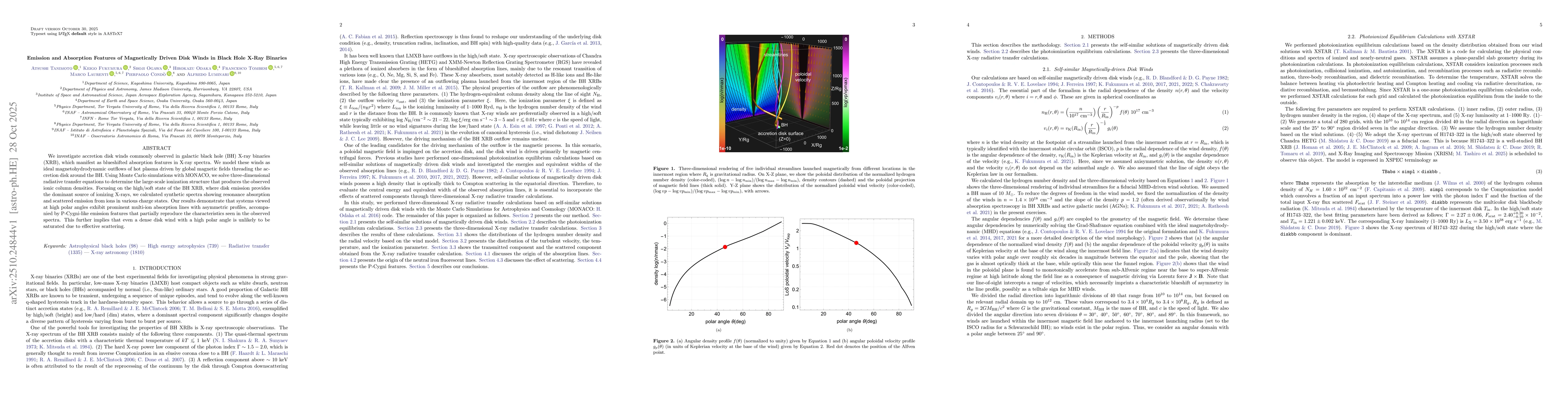 Thumbnail for Emission and Absorption Features of Magnetically Driven Disk Winds in
  Black Hole X-Ray Binaries
