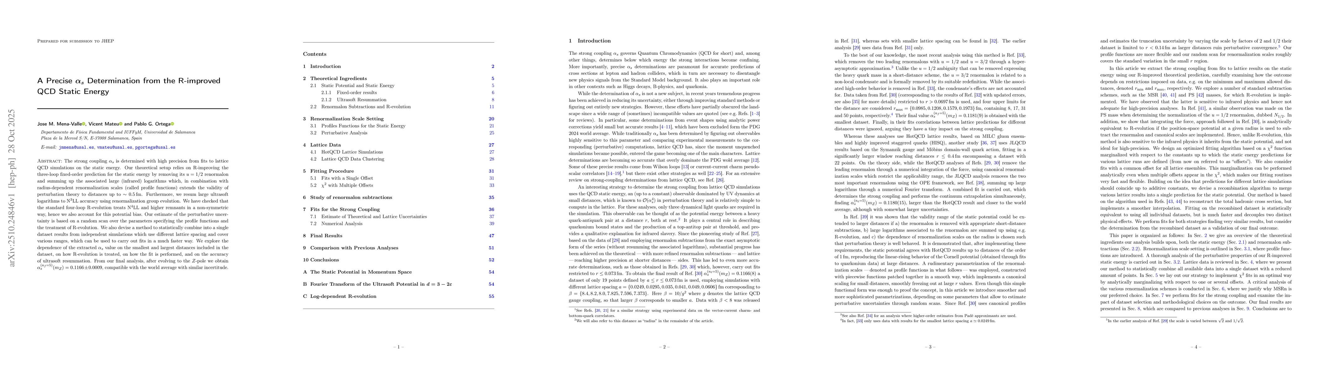 Thumbnail for A Precise $α_s$ Determination from the R-improved QCD Static Energy