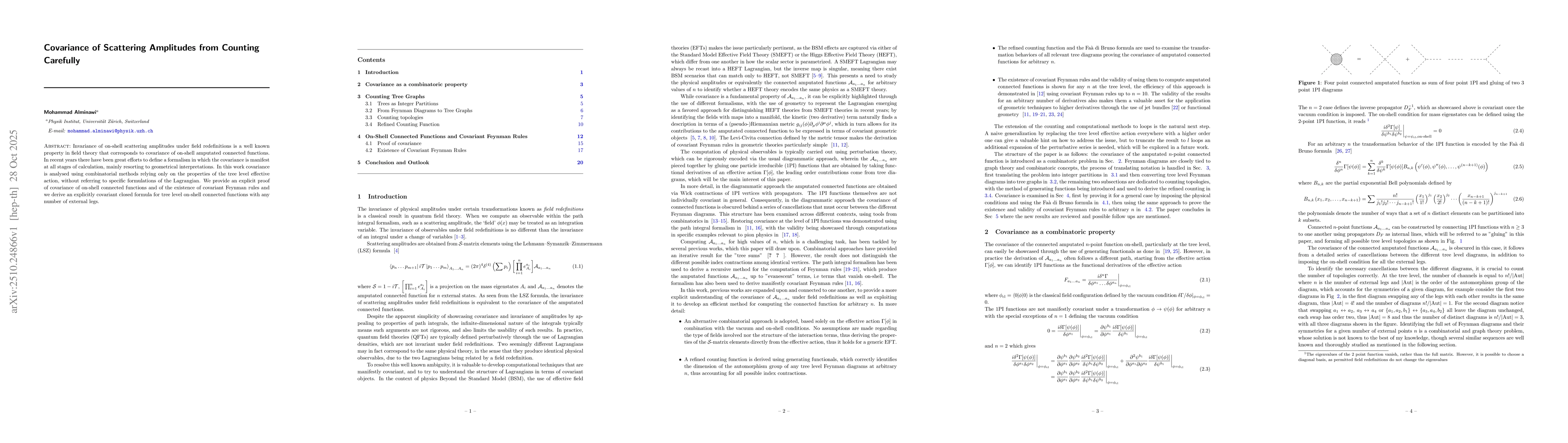 Thumbnail for Covariance of Scattering Amplitudes from Counting Carefully