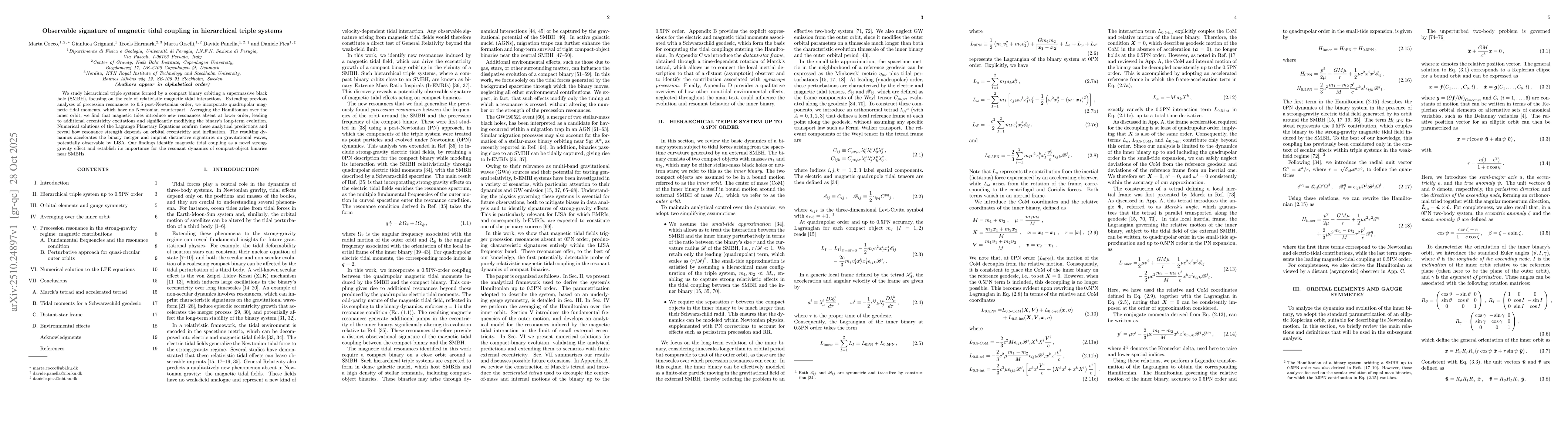 Thumbnail for Observable signature of magnetic tidal coupling in hierarchical triple
  systems