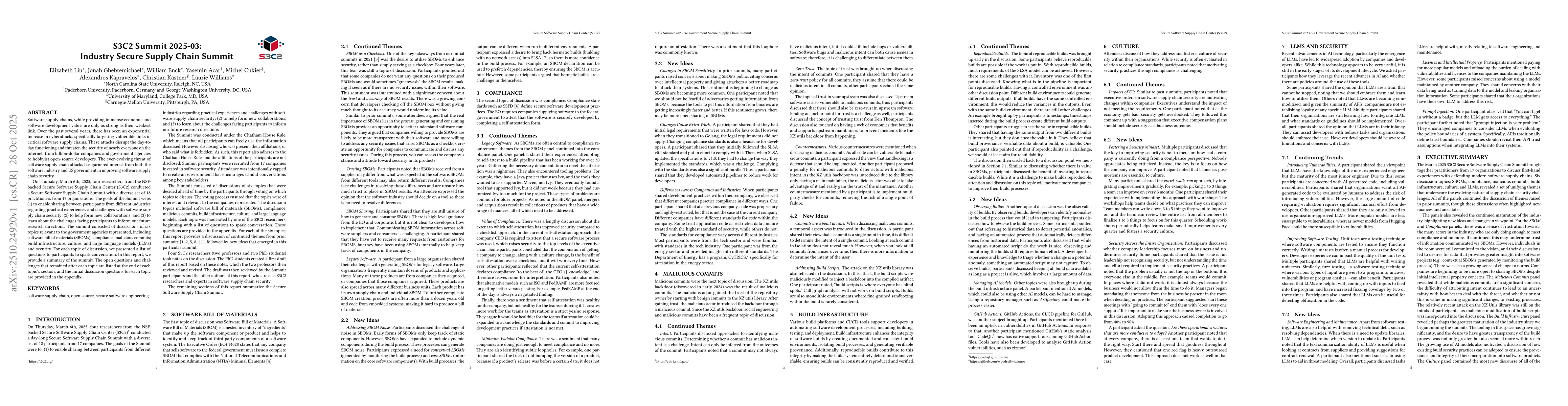 Thumbnail for S3C2 Summit 2025-03: Industry Secure Supply Chain Summit