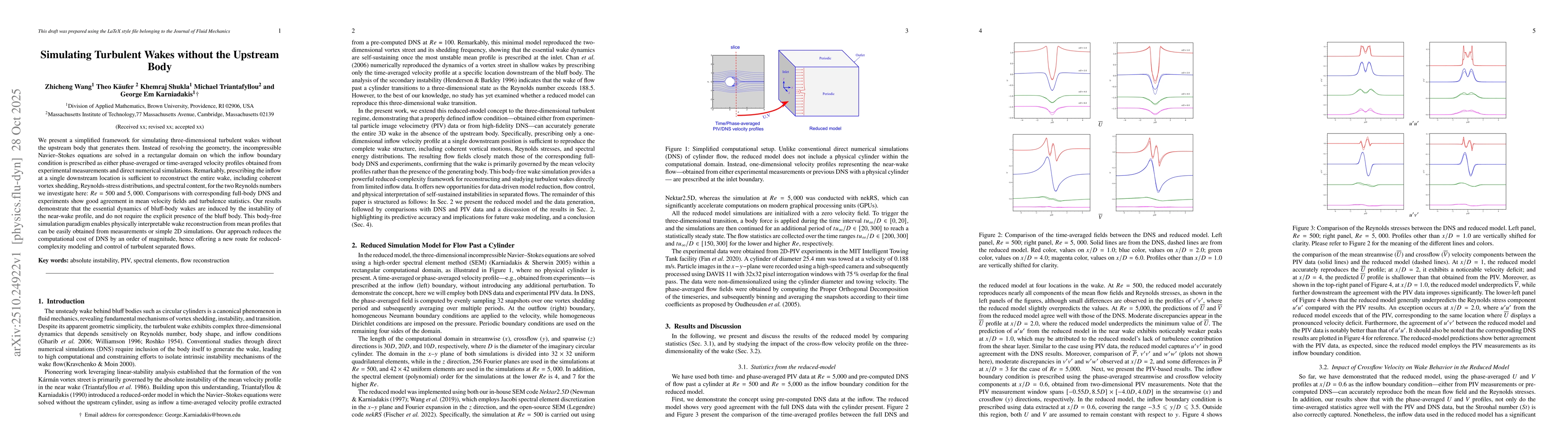 Thumbnail for Simulating Turbulent Wakes without the Upstream Body