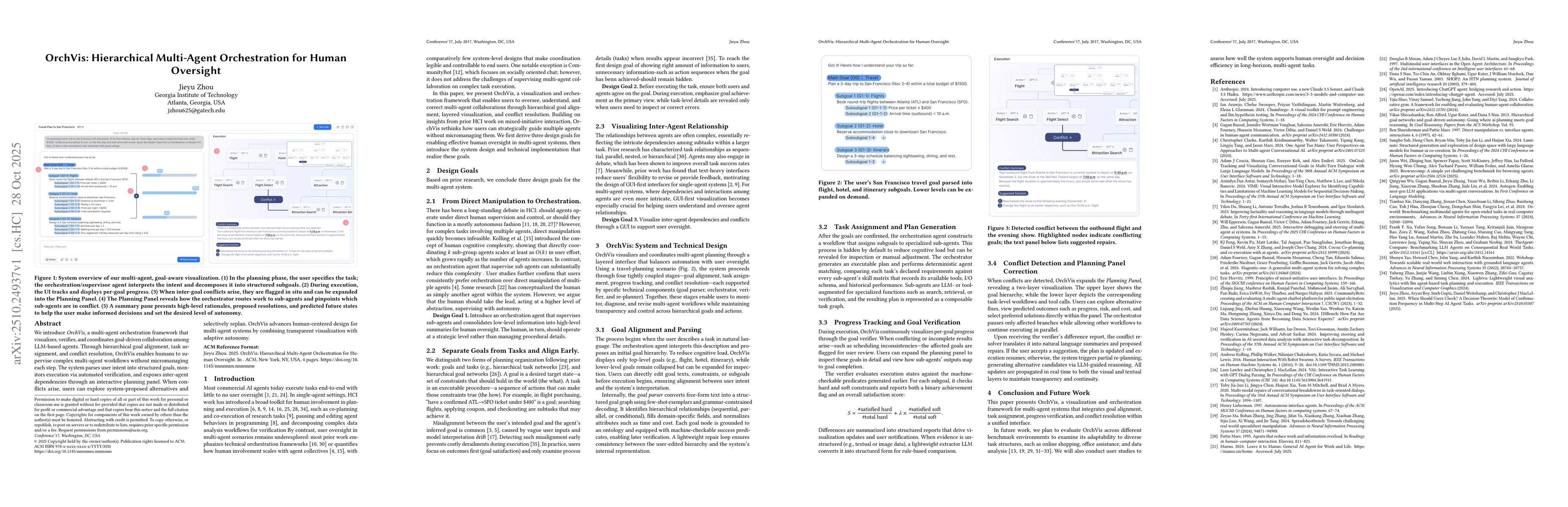 Thumbnail for OrchVis: Hierarchical Multi-Agent Orchestration for Human Oversight