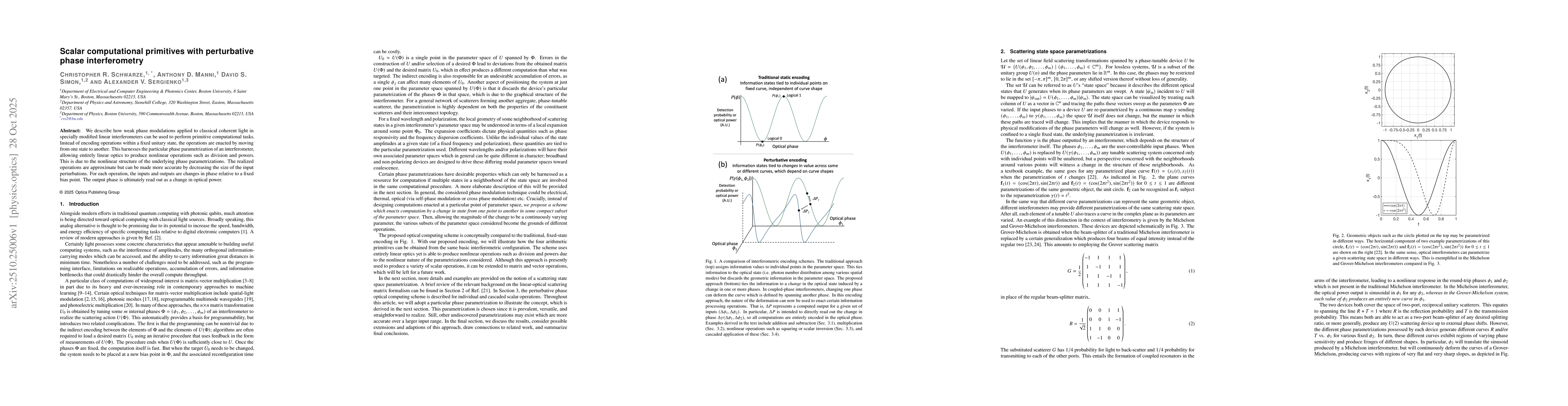 Thumbnail for Scalar computational primitives with perturbative phase interferometry