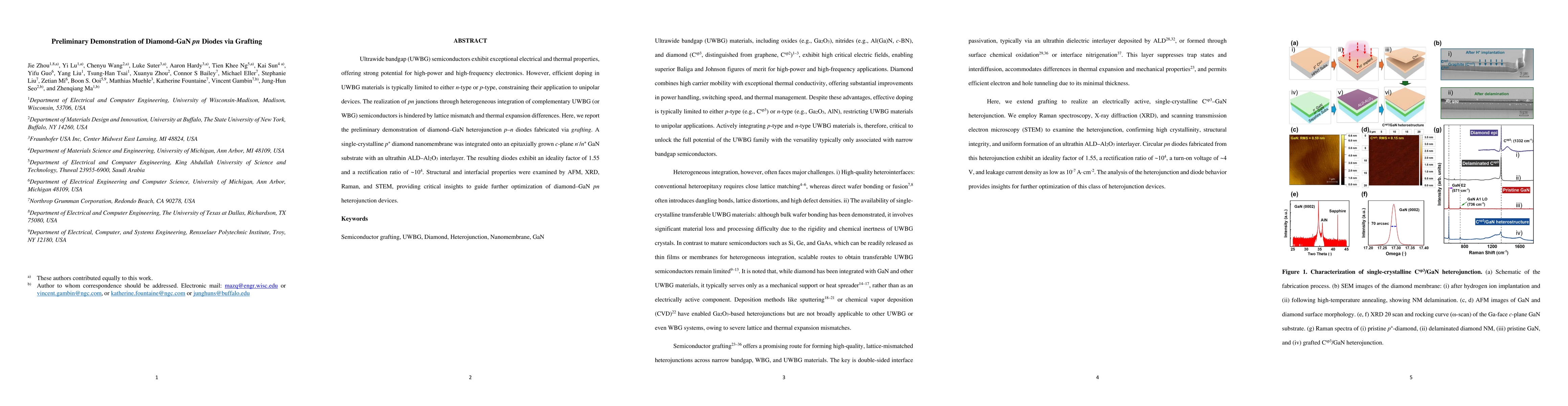 Thumbnail for Preliminary Demonstration of Diamond-GaN pn Diodes via Grafting