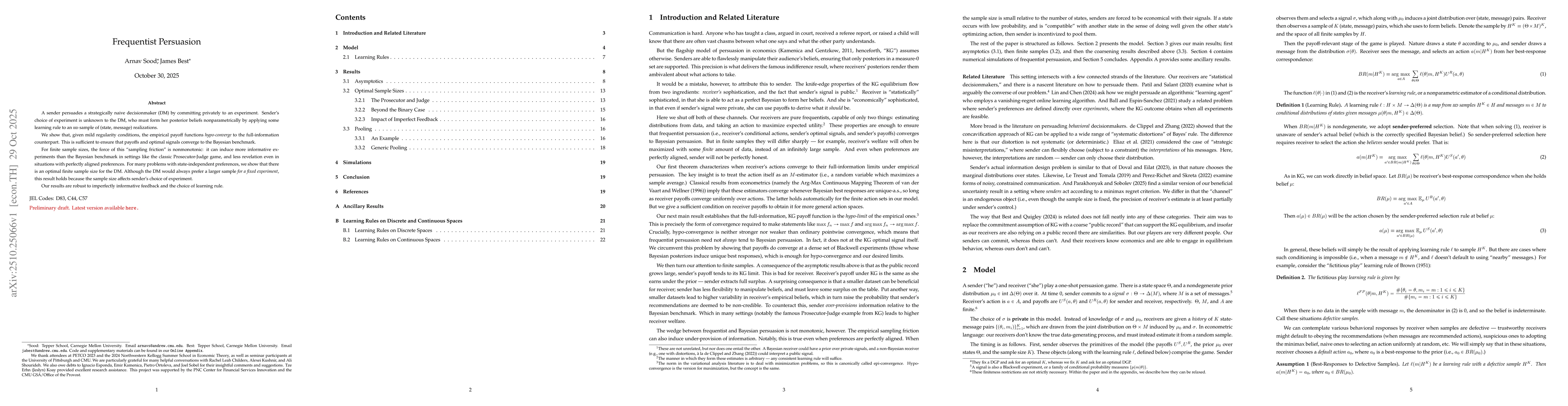 Thumbnail for Frequentist Persuasion