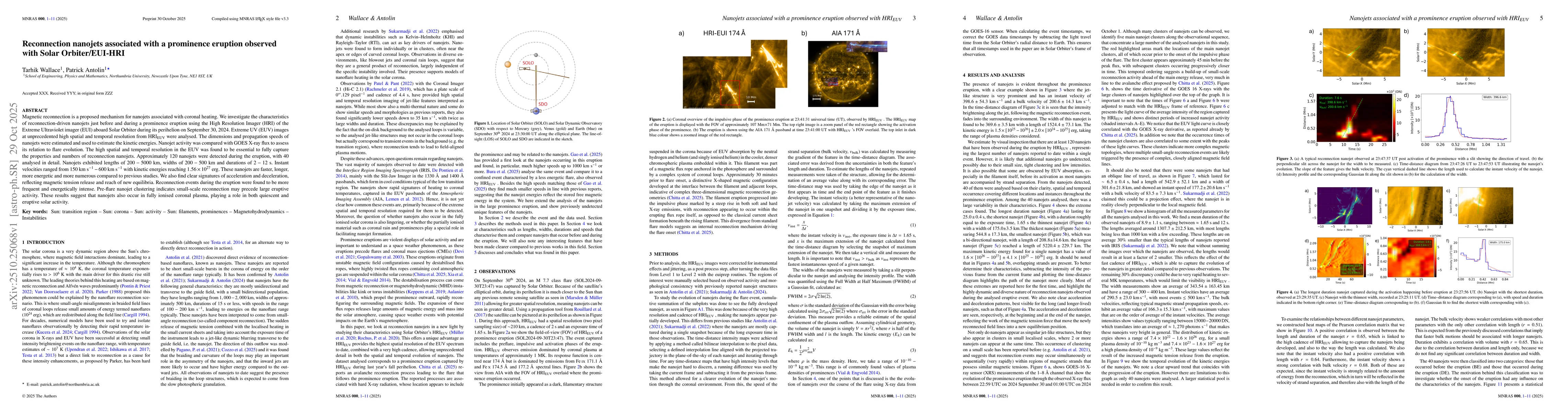 Thumbnail for Reconnection nanojets associated with a prominence eruption observed
  with Solar Orbiter/EUI-HRI