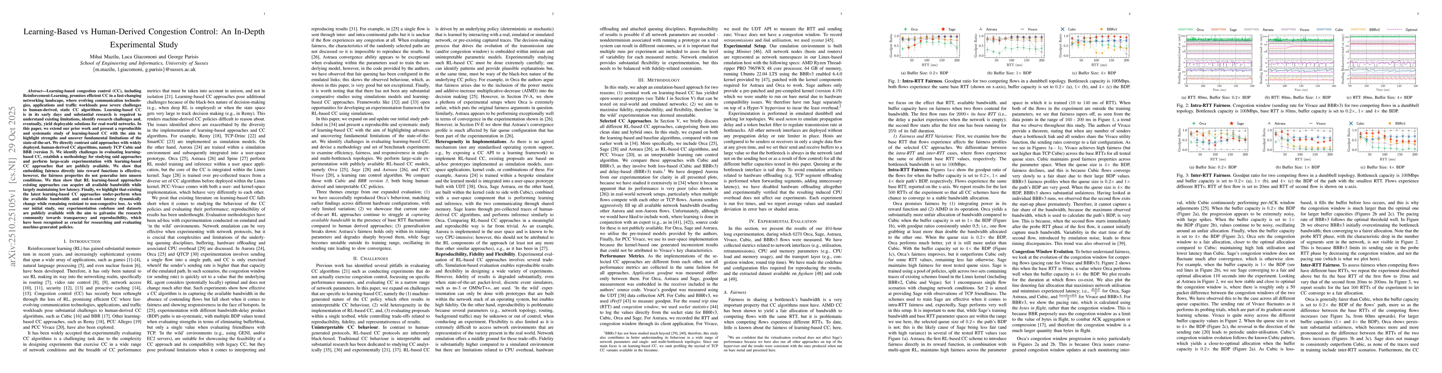 Thumbnail for Learning-Based vs Human-Derived Congestion Control: An In-Depth
  Experimental Study
