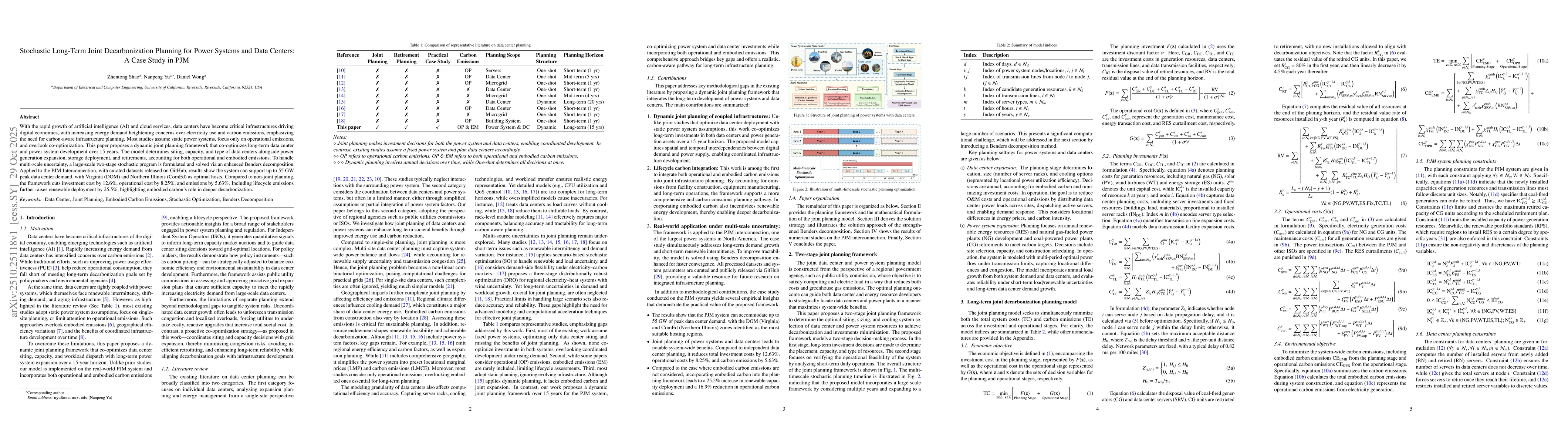 Thumbnail for Stochastic Long-Term Joint Decarbonization Planning for Power Systems
  and Data Centers: A Case Study in PJM