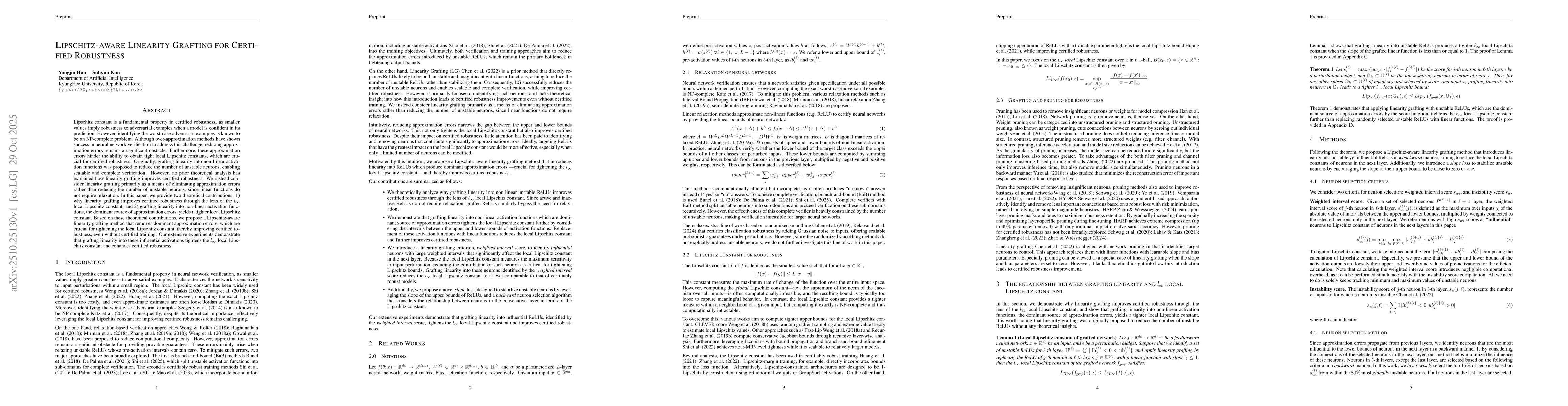 Thumbnail for Lipschitz-aware Linearity Grafting for Certified Robustness