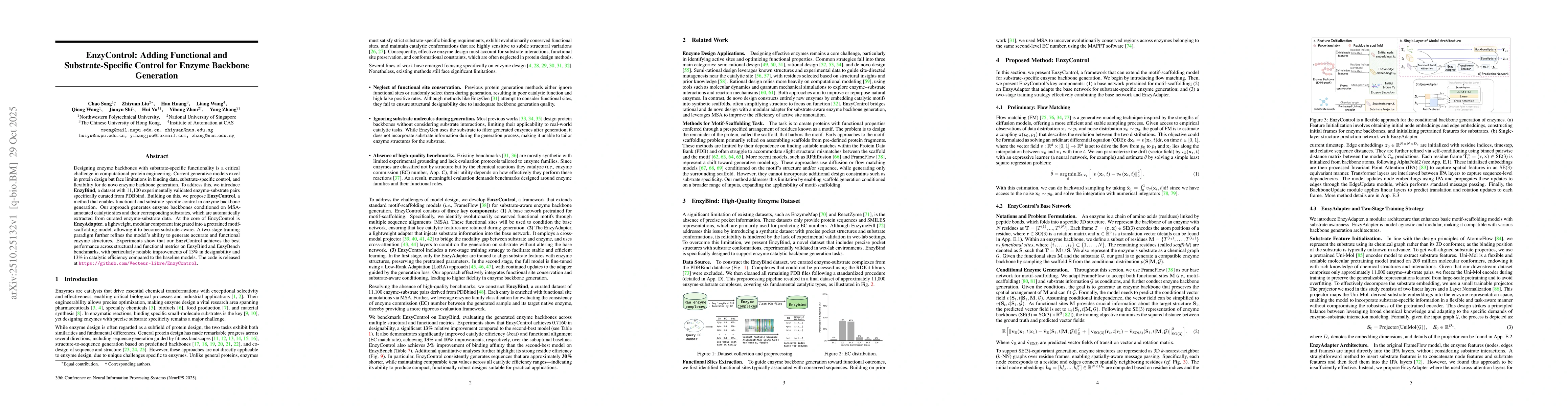 Thumbnail for EnzyControl: Adding Functional and Substrate-Specific Control for Enzyme
  Backbone Generation