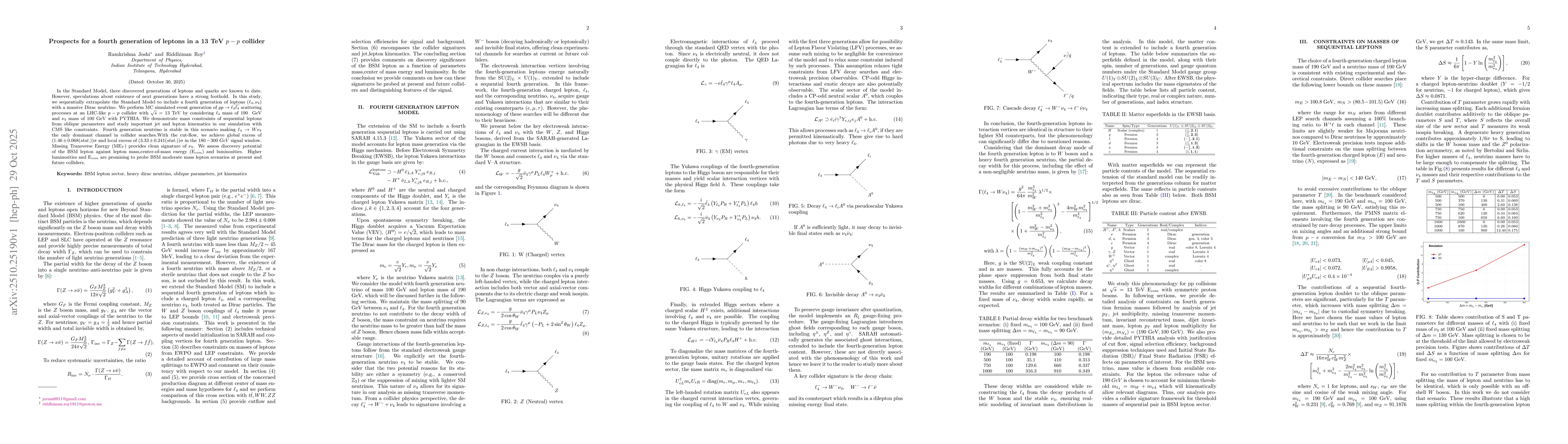 Thumbnail for Prospects for a fourth generation of leptons in a 13 TeV p-p collider