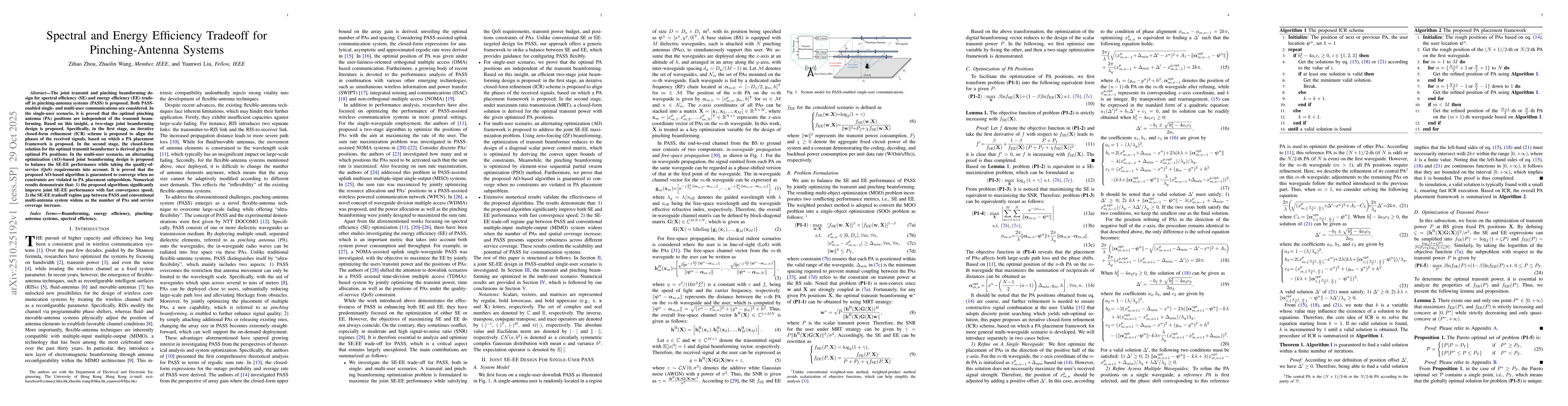 Thumbnail for Spectral and Energy Efficiency Tradeoff for Pinching-Antenna Systems