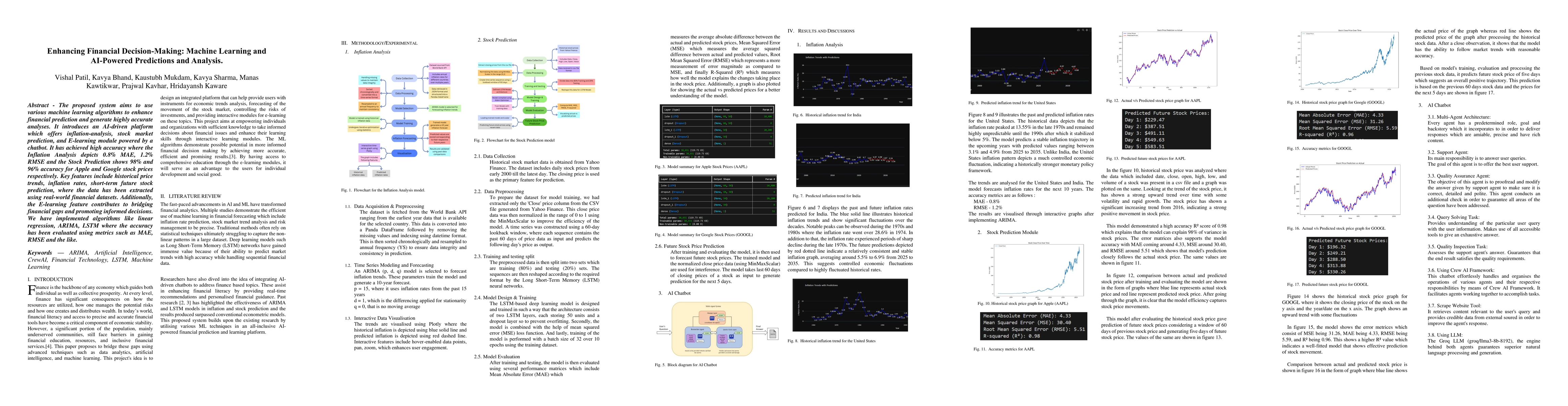 Thumbnail for Enhancing Financial Decision-Making: Machine Learning and AI-Powered
  Predictions and Analysis