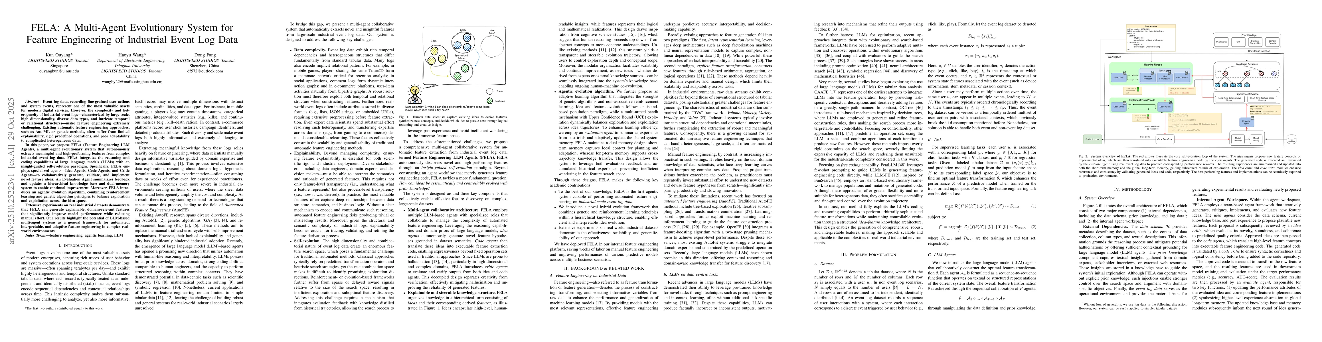 Thumbnail for FELA: A Multi-Agent Evolutionary System for Feature Engineering of
  Industrial Event Log Data