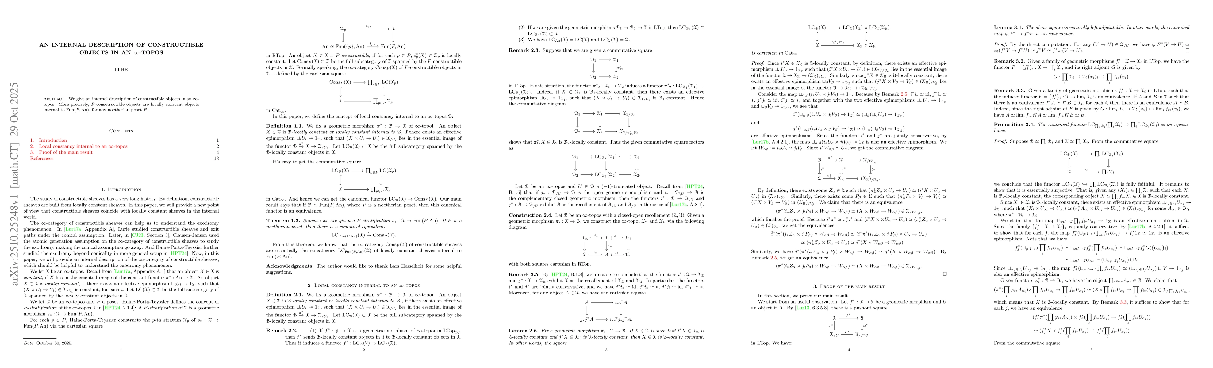 Thumbnail for An internal description of constructible objects in an $\infty$-topos