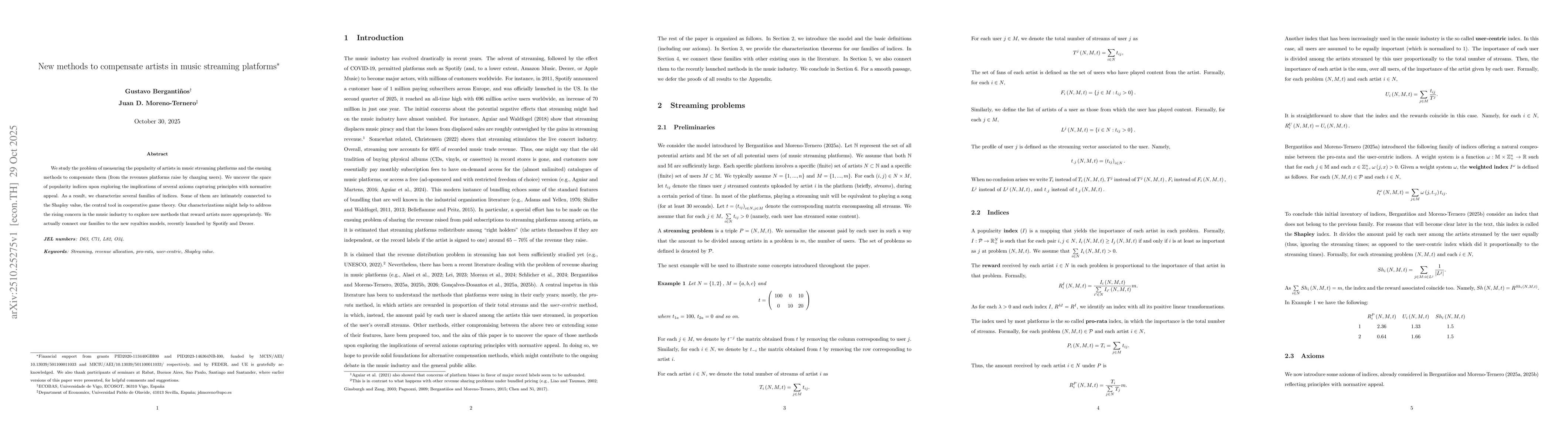 Thumbnail for New methods to compensate artists in music streaming platforms