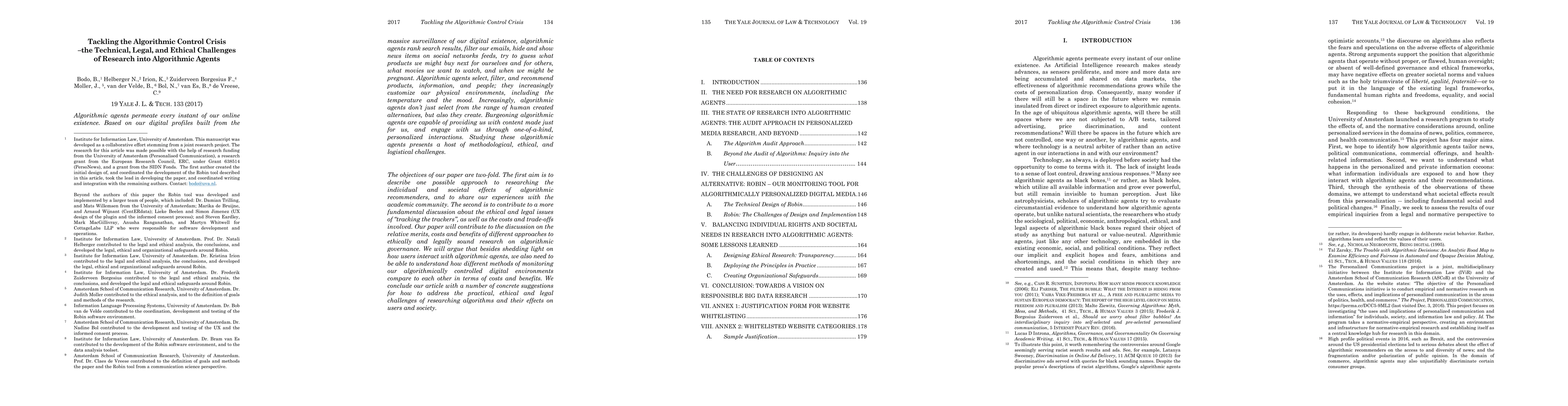 Thumbnail for Tackling the Algorithmic Control Crisis -- the Technical, Legal, and
  Ethical Challenges of Research into Algorithmic Agents