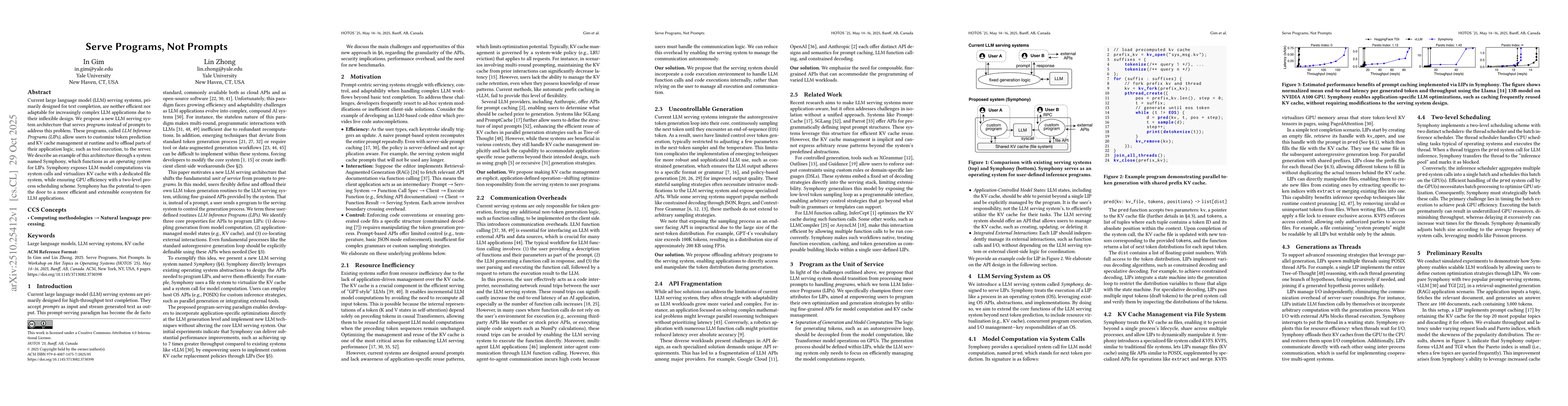 Thumbnail for Serve Programs, Not Prompts