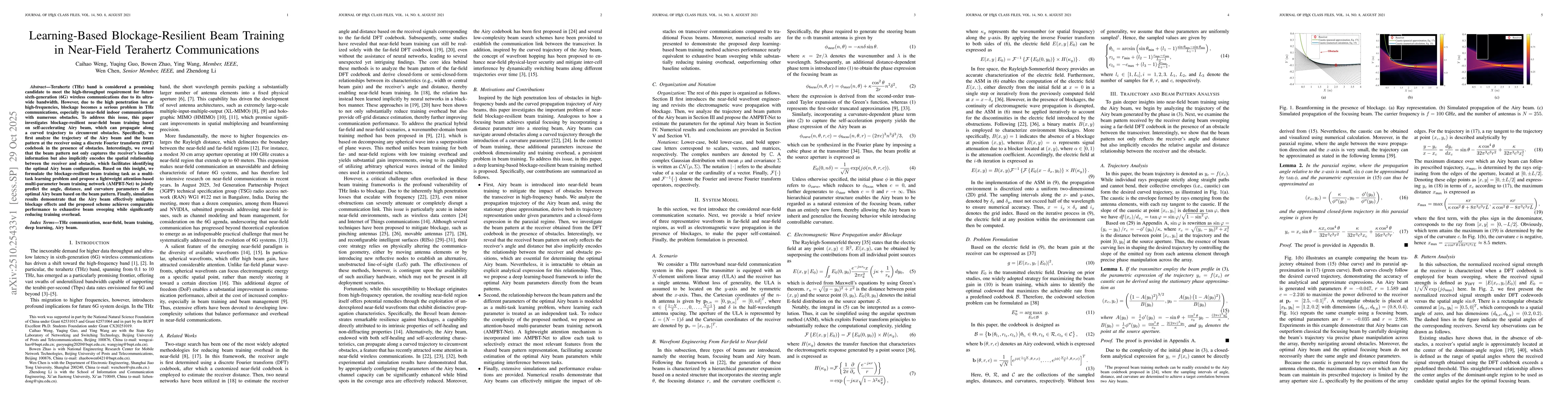 Thumbnail for Learning-Based Blockage-Resilient Beam Training in Near-Field Terahertz
  Communications