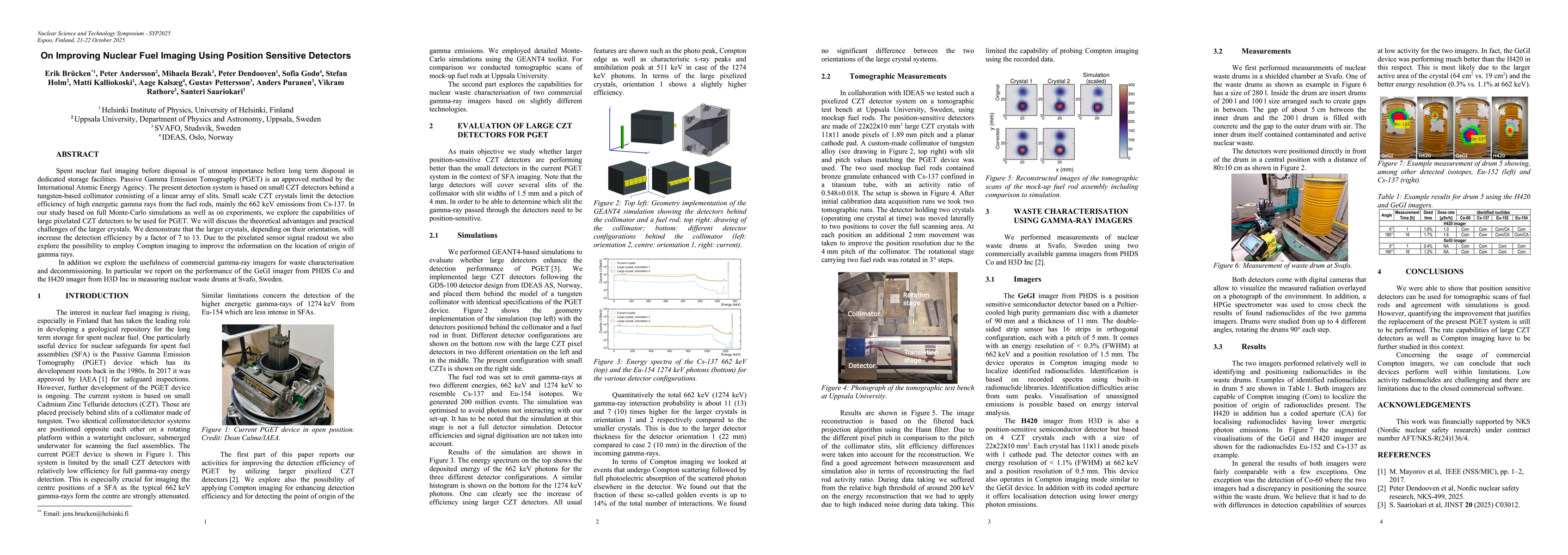 Thumbnail for On Improving Nuclear Fuel Imaging Using Position Sensitive Detectors