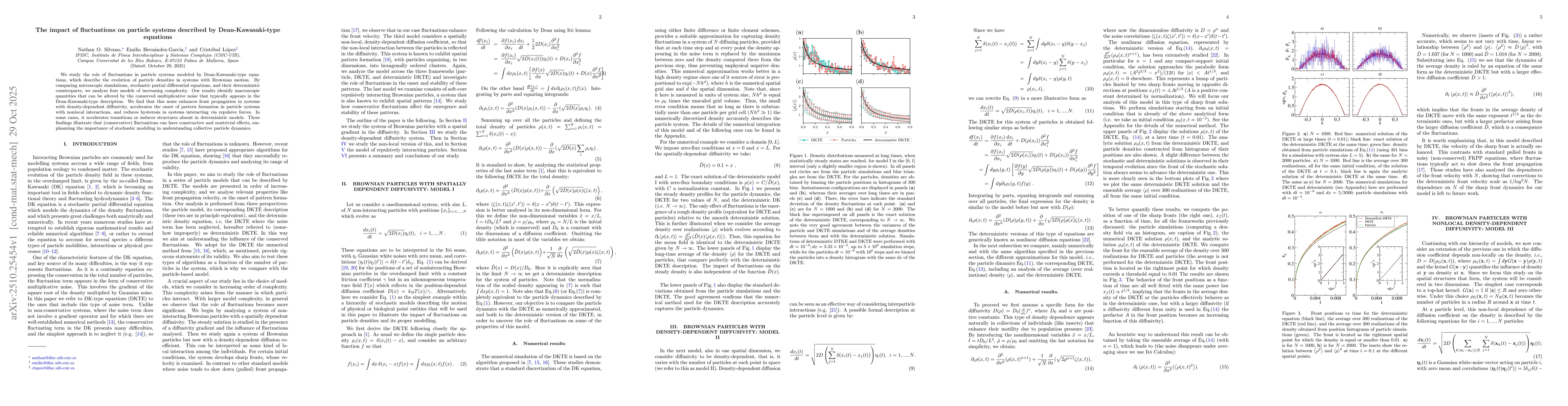 Thumbnail for The impact of fluctuations on particle systems described by
  Dean-Kawasaki-type equations