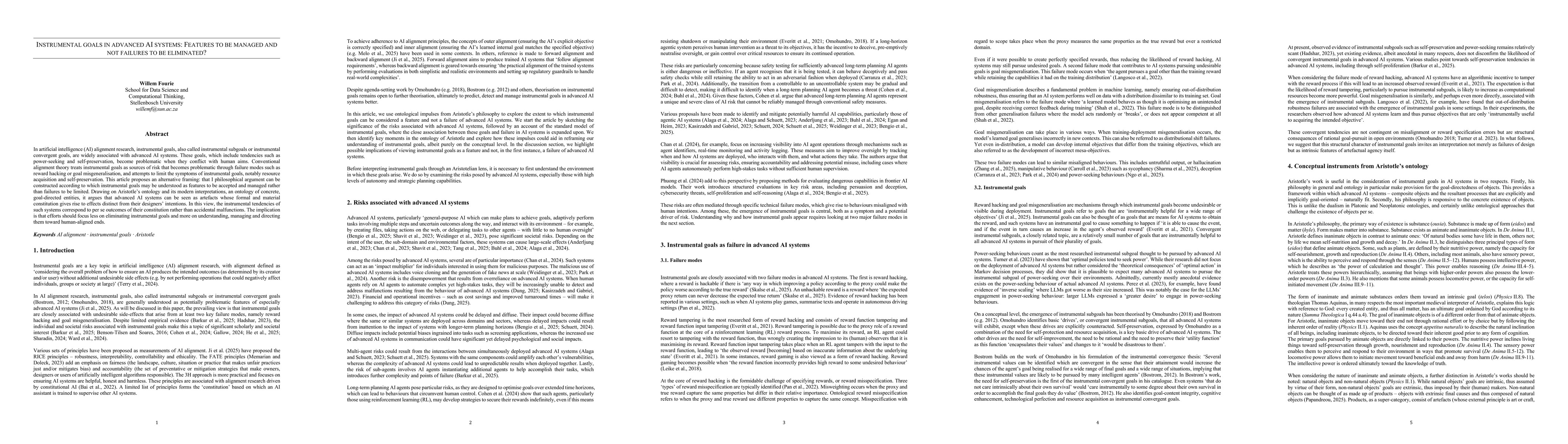 Thumbnail for Instrumental goals in advanced AI systems: Features to be managed and
  not failures to be eliminated?