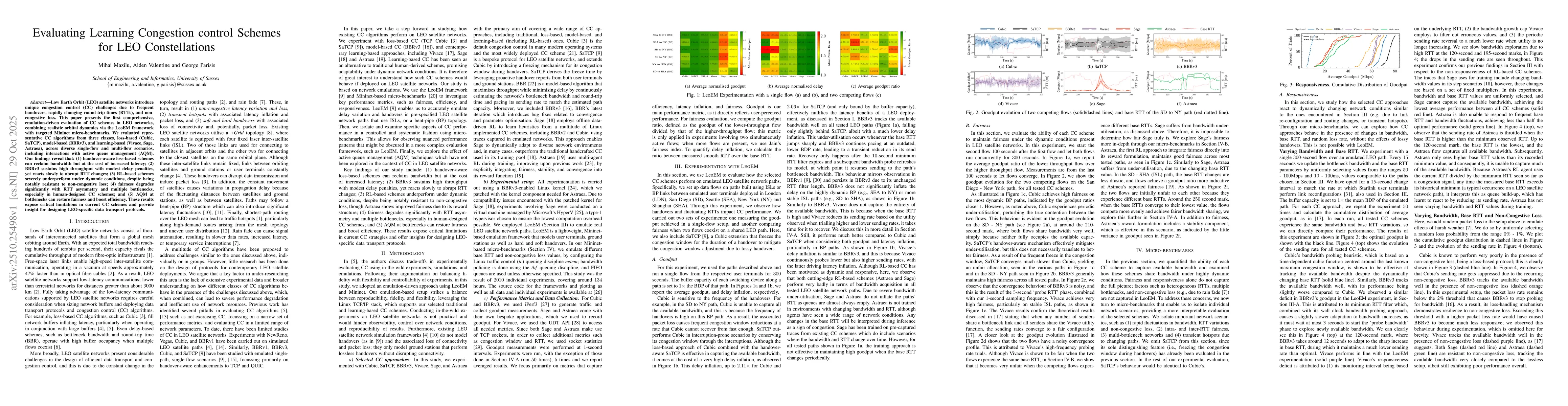 Thumbnail for Evaluating Learning Congestion control Schemes for LEO Constellations