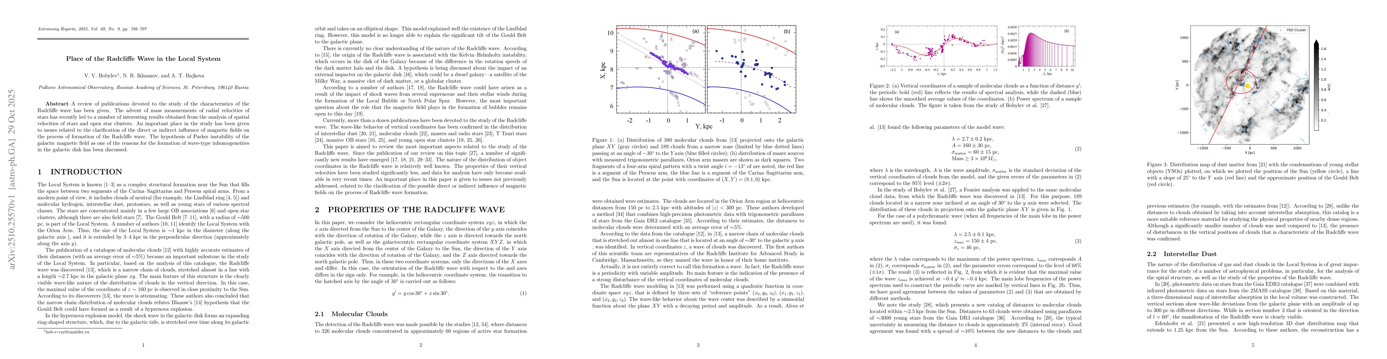 Thumbnail for Place of the Radcliffe Wave in the Local System
