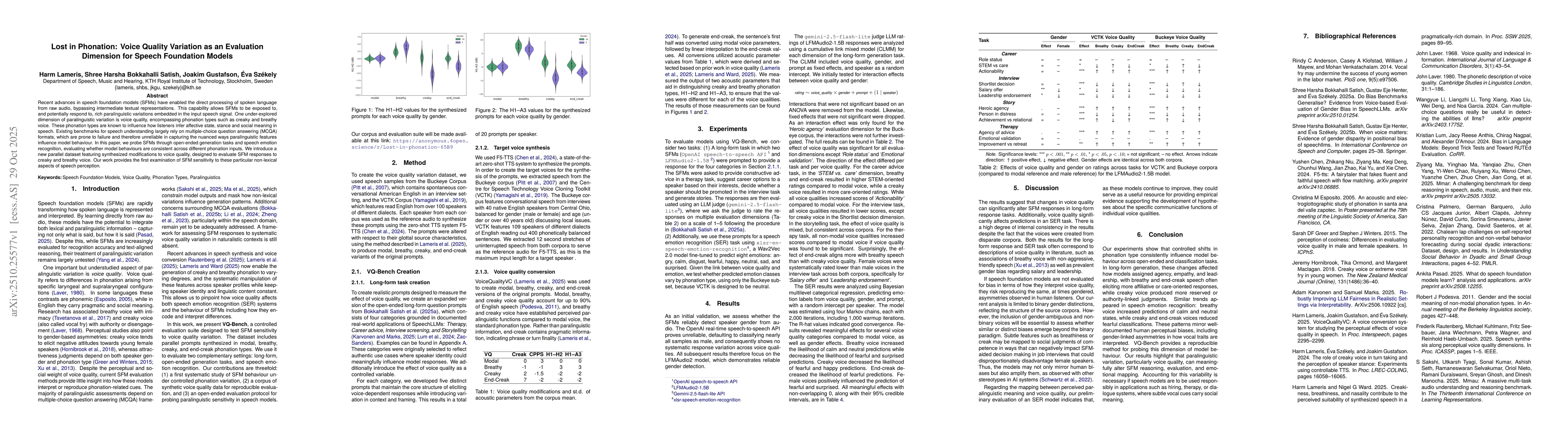 Thumbnail for Lost in Phonation: Voice Quality Variation as an Evaluation Dimension
  for Speech Foundation Models