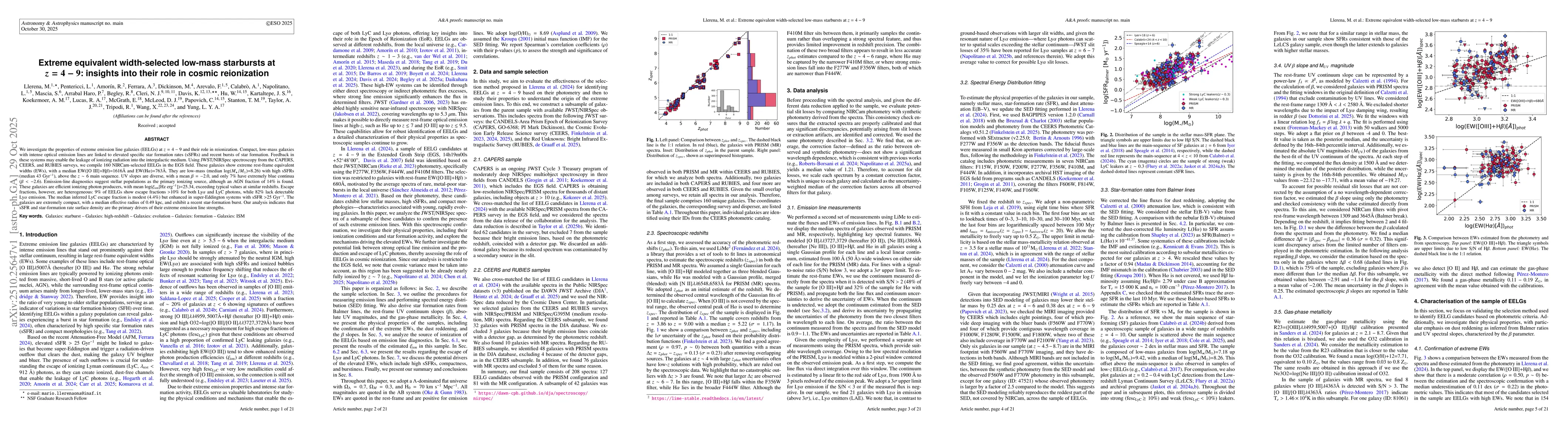 Thumbnail for Extreme equivalent width-selected low-mass starbursts at $z=4-9$:
  insights into their role in cosmic reionization