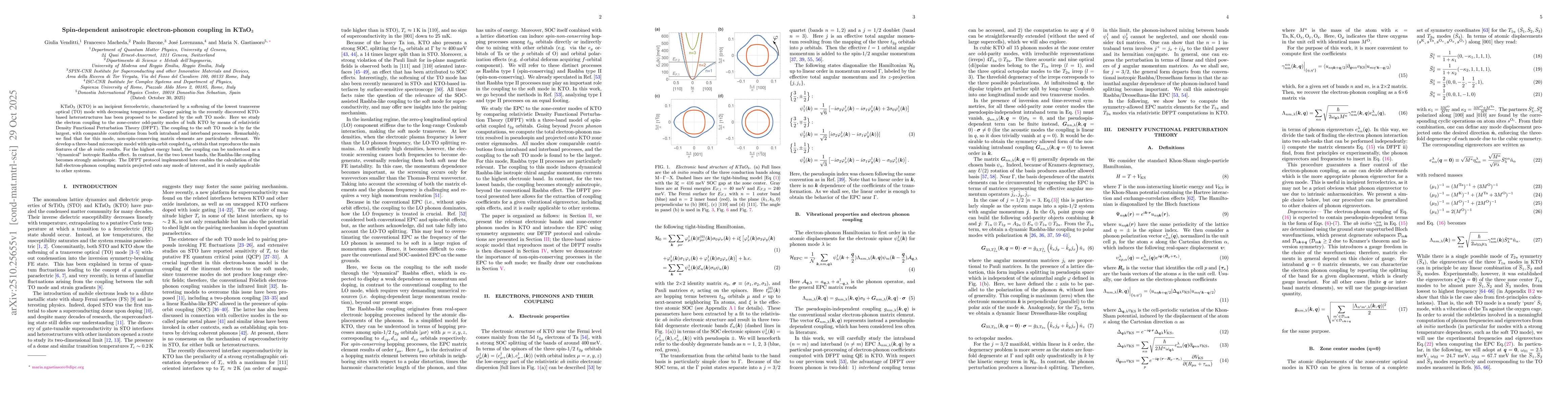 Thumbnail for Spin-dependent anisotropic electron-phonon coupling in KTaO$_3$