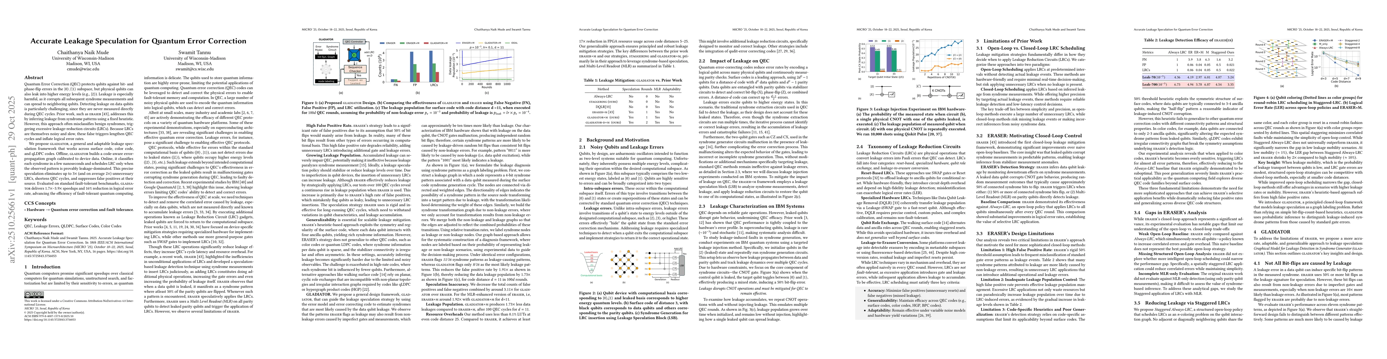 Thumbnail for Accurate Leakage Speculation for Quantum Error Correction