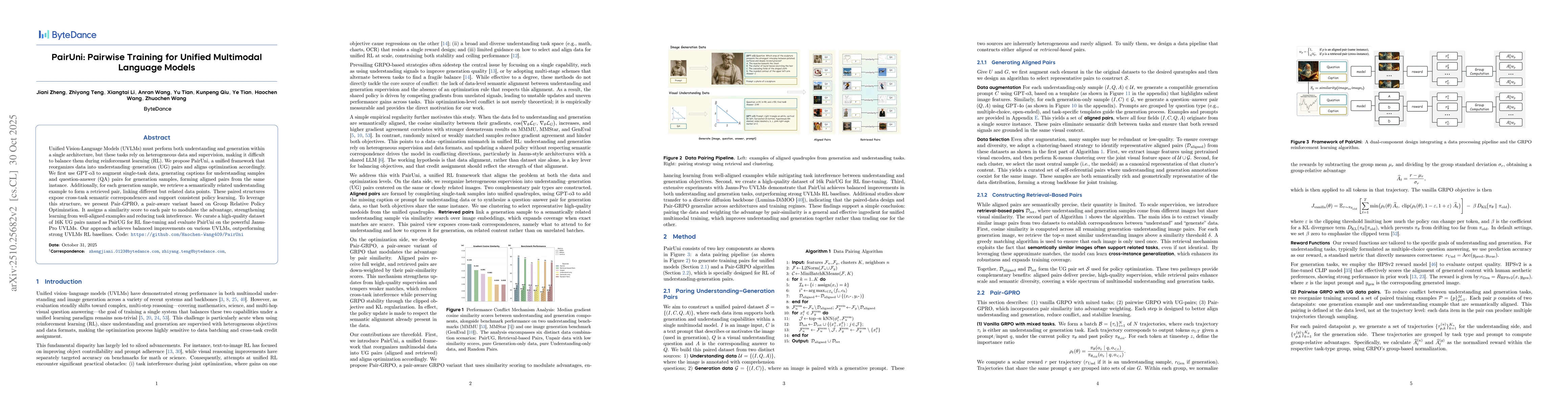 Thumbnail for PairUni: Pairwise Training for Unified Multimodal Language Models