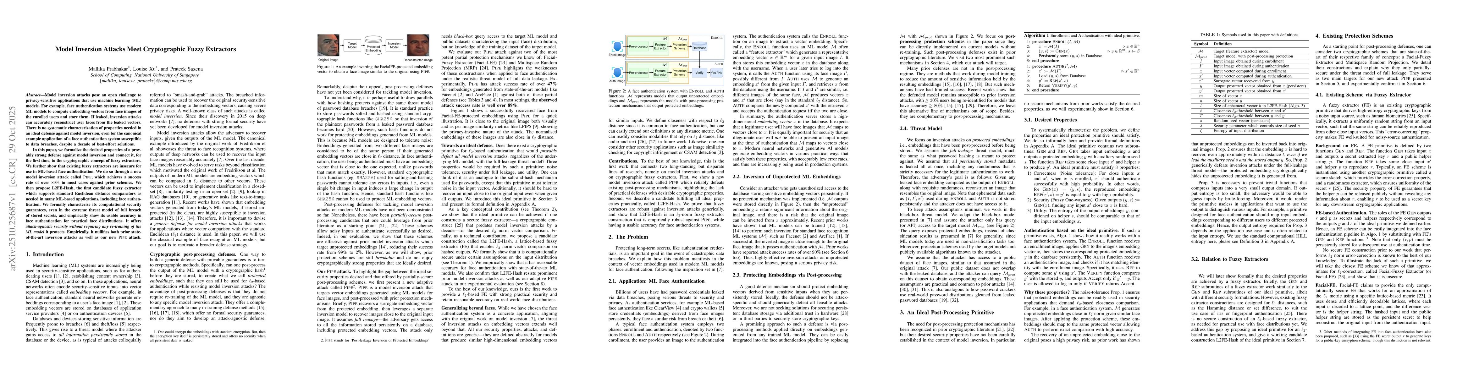Thumbnail for Model Inversion Attacks Meet Cryptographic Fuzzy Extractors