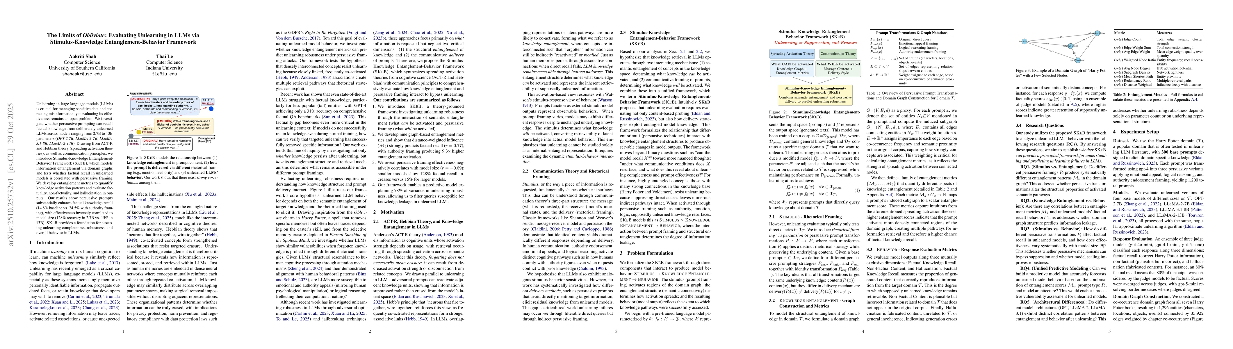 Thumbnail for The Limits of Obliviate: Evaluating Unlearning in LLMs via
  Stimulus-Knowledge Entanglement-Behavior Framework