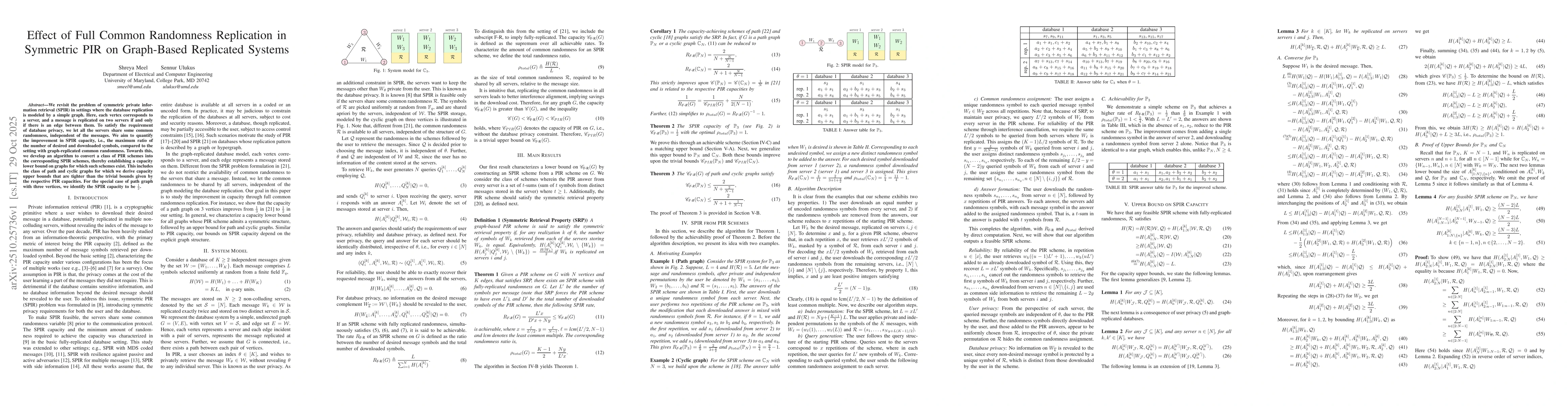 Thumbnail for Effect of Full Common Randomness Replication in Symmetric PIR on
  Graph-Based Replicated Systems