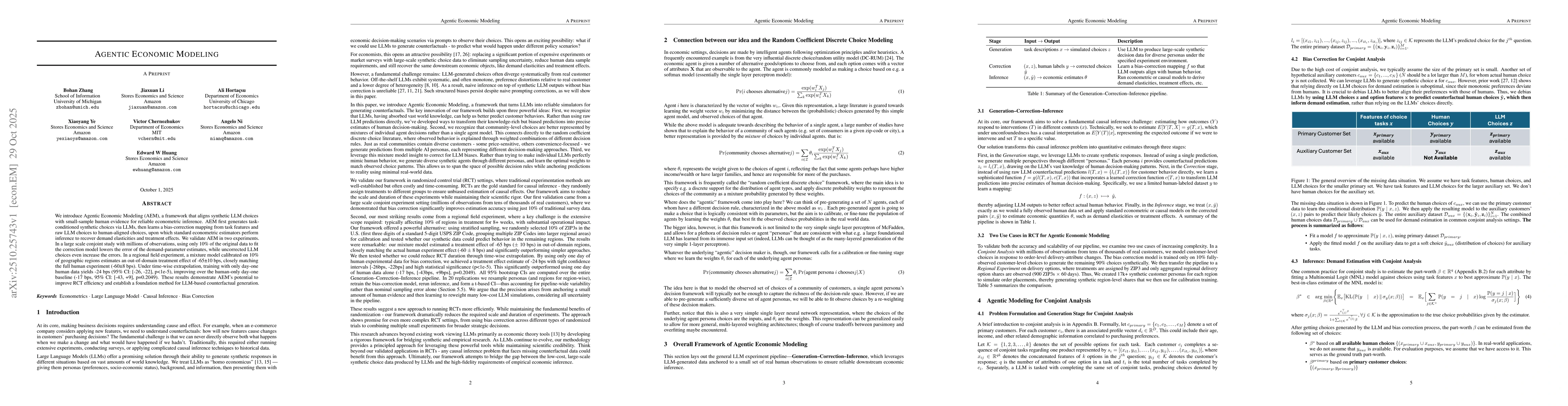 Thumbnail for Agentic Economic Modeling