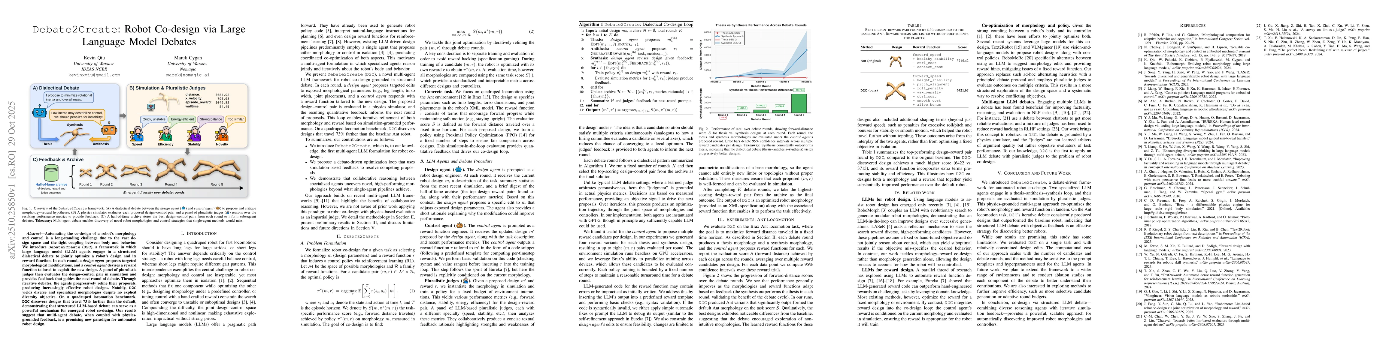 Thumbnail for Debate2Create: Robot Co-design via Large Language Model Debates