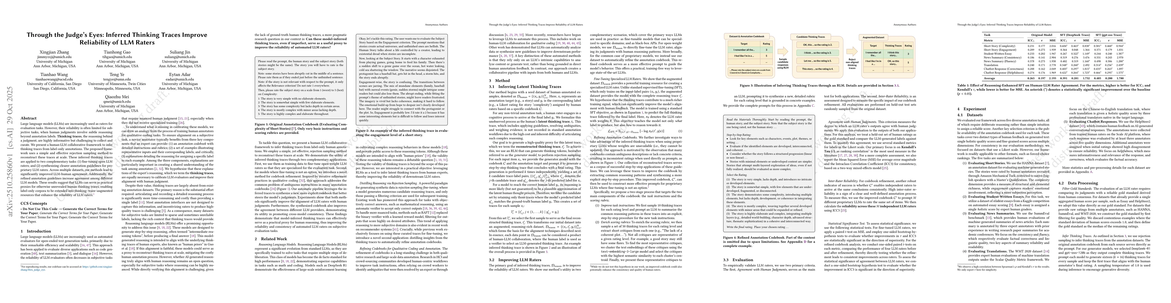 Thumbnail for Through the Judge's Eyes: Inferred Thinking Traces Improve Reliability
  of LLM Raters