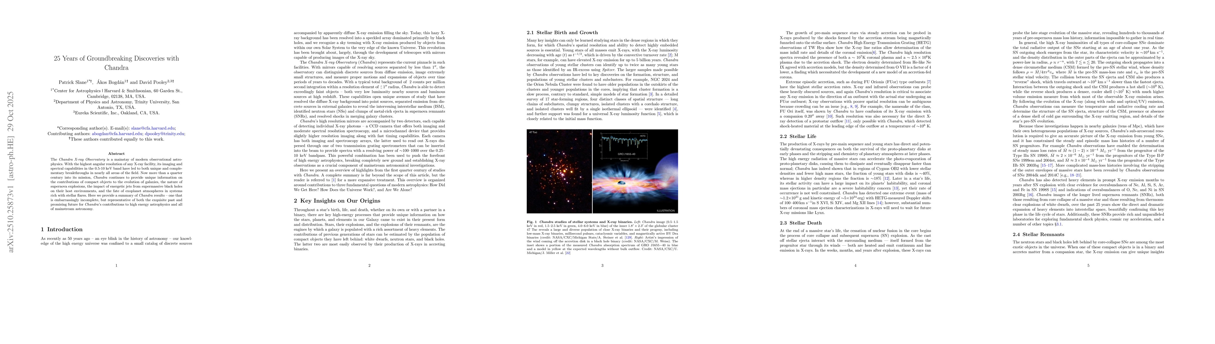 Thumbnail for 25 Years of Groundbreaking Discoveries with Chandra