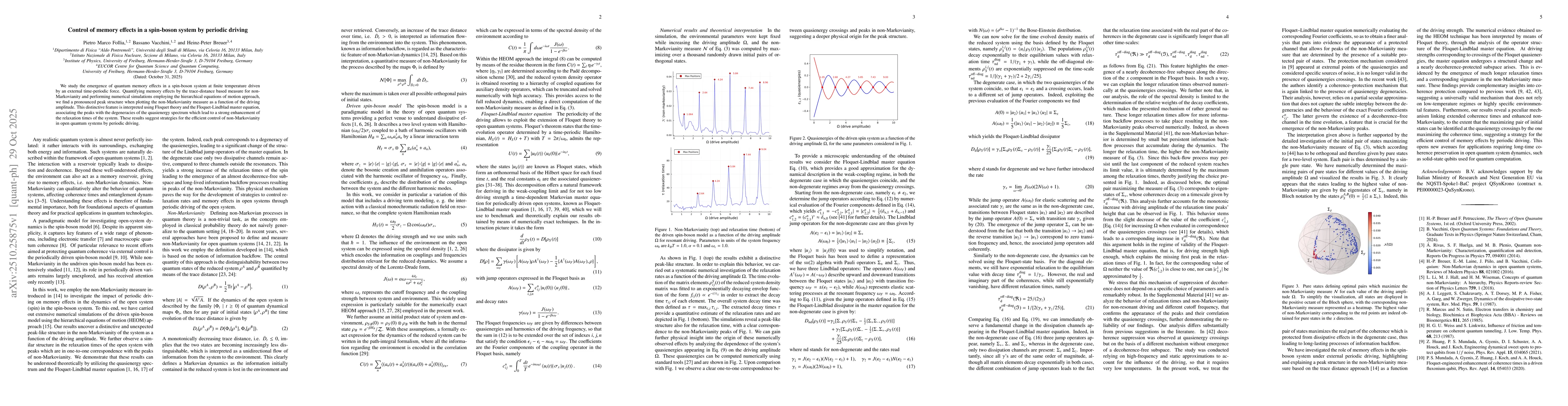Thumbnail for Control of memory effects in a spin-boson system by periodic driving